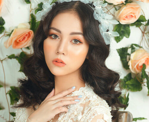 Trang điểm cô dâu Hàn Quốc tone cam
